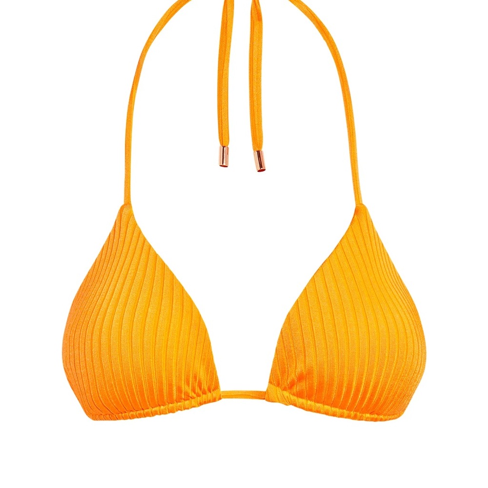 NWT Monday Swimwear Palma Top - Clementine Wide Rib - V